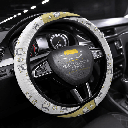 Kotaro Bokuto Anime Steering Wheel Cover Custom Haikyuu Anime Car Accessories