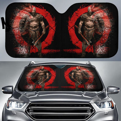 Kratos God Of War Video Game Auto Sun Shade Nh07 Universal Fit 111204