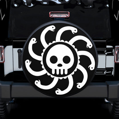 Kuja Pirates Flag Custom One Piece Anime Car Spare Tire