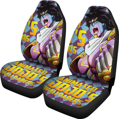 Kujo Jotaro Art Car Seat Covers JoJo's Bizarre Adventure Universal Fit 210212