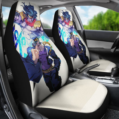 Kujo Jotaro Car Seat Covers JoJo's Bizarre Adventure Universal Fit 210212