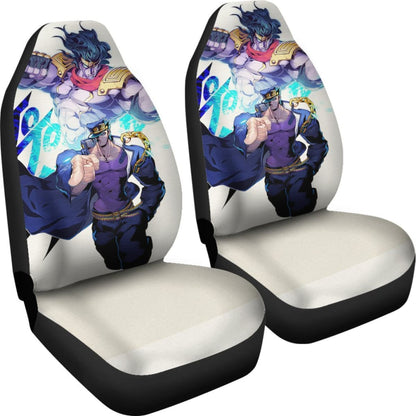 Kujo Jotaro Car Seat Covers JoJo's Bizarre Adventure Universal Fit 210212