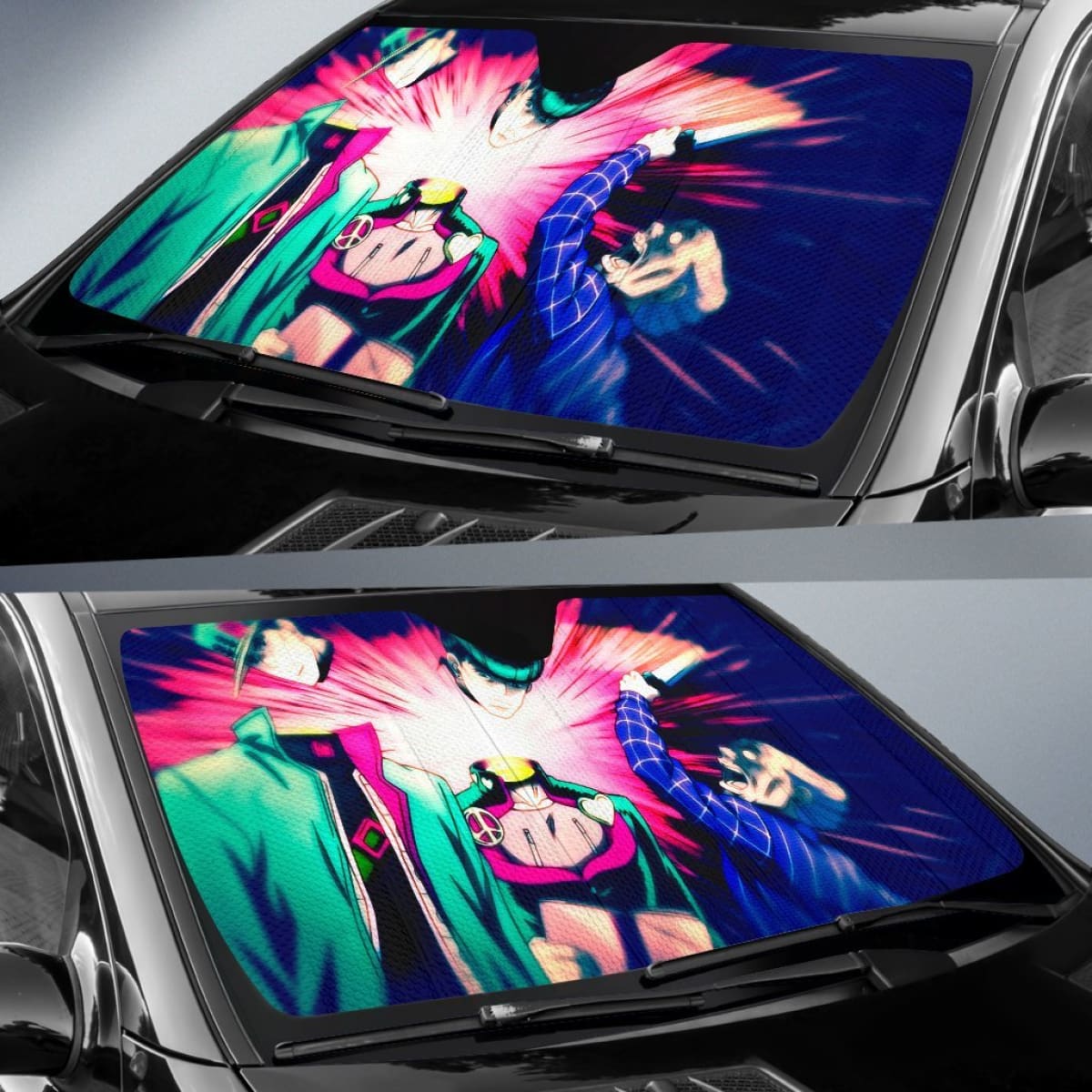Kujo Jotaro Car Sun Shades  JoJo's Bizarre Adventure Universal Fit 210212