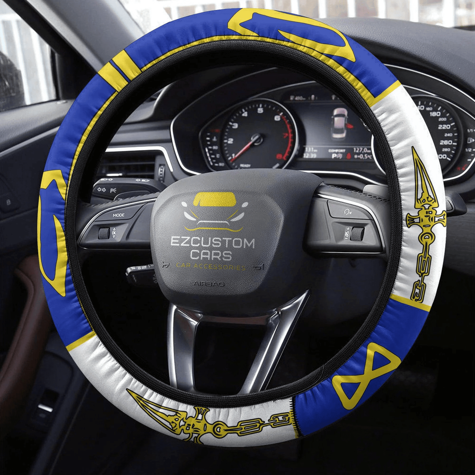 Kurapika Anime Steering Wheel Cover Custom Hunter x Hunter Anime Car Accessories