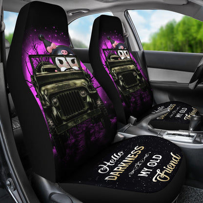 Kuromi Anime Ride Jeep Halloween Moonlight Car Seat Covers