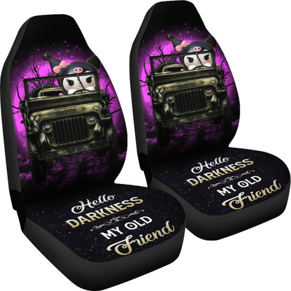 Kuromi Anime Ride Jeep Halloween Moonlight Car Seat Covers