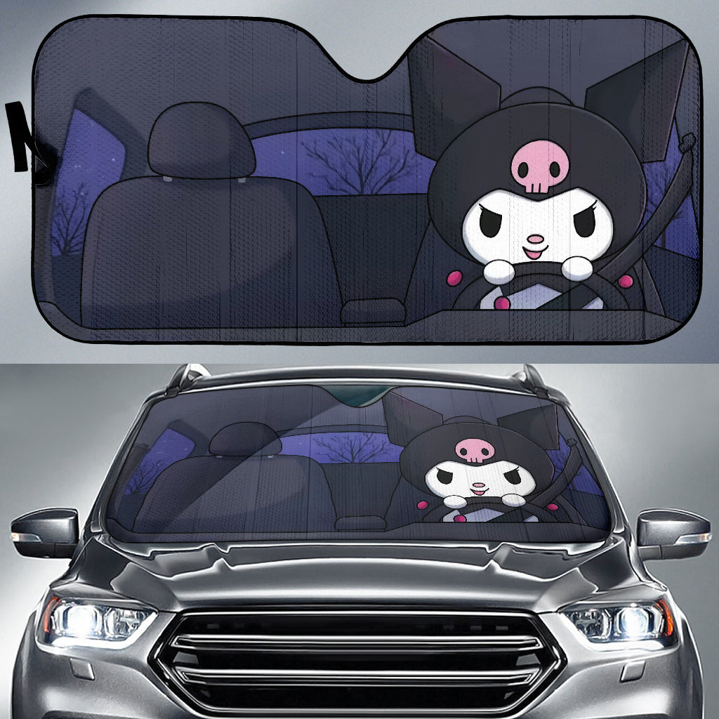 Kuromi Car Auto Sunshades