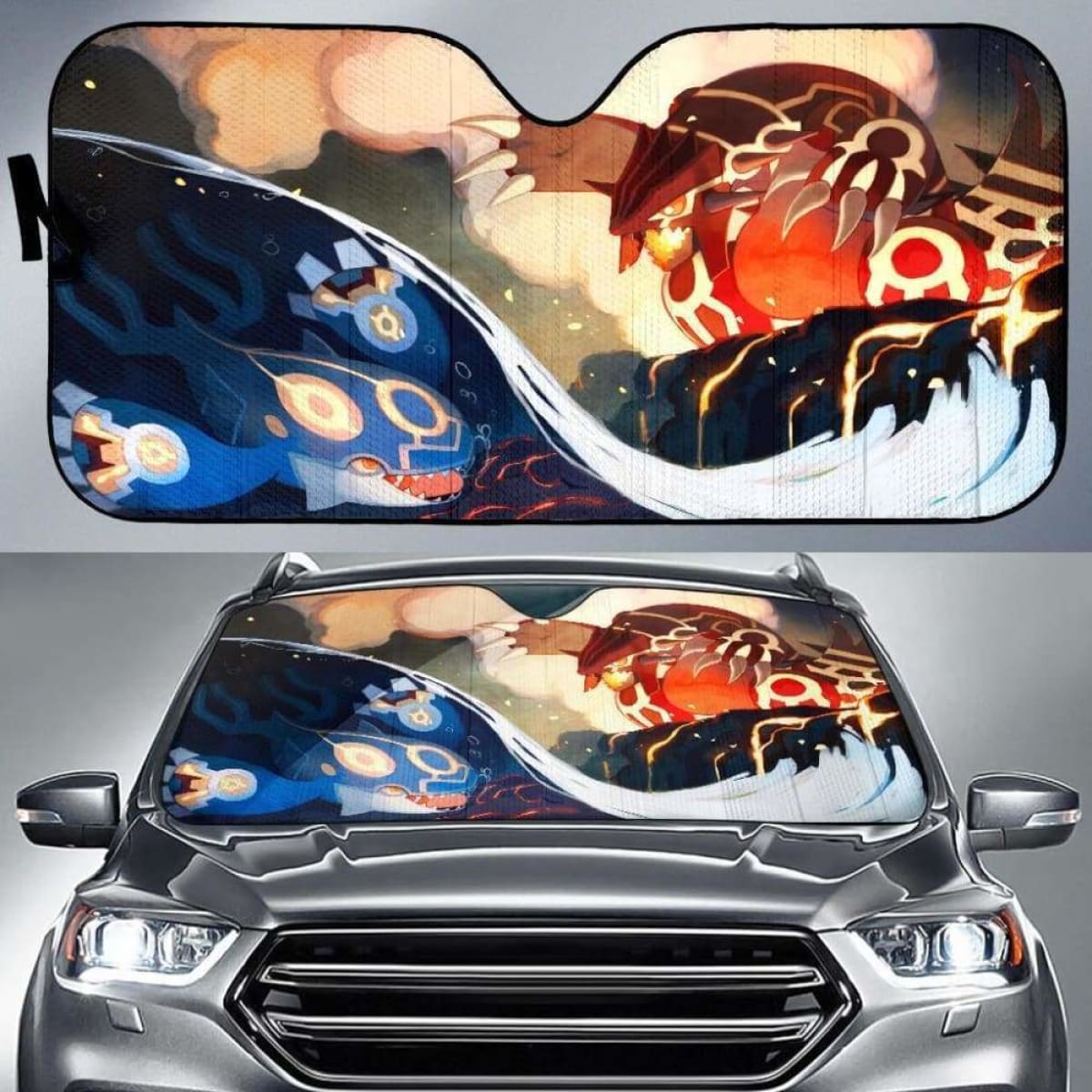 Kyogre And Groudon Car Sun Shades 918b Universal Fit