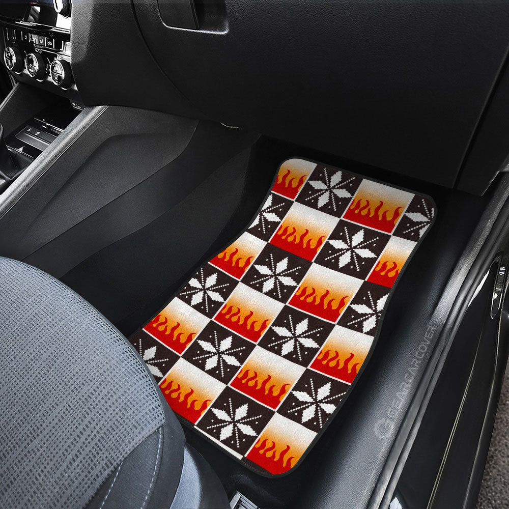 Kyojuro Rengoku Car Floor Mats Custom Anime Car Accessories