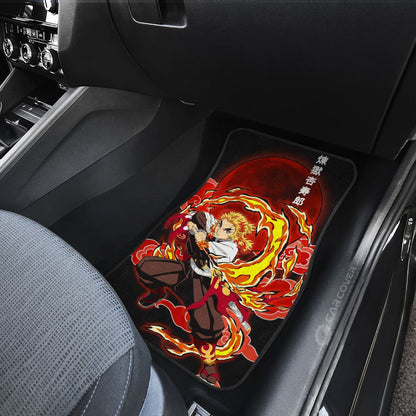 Kyoujurou Rengoku Car Floor Mats Custom Demon Slayer Anime Car Interior Accessories