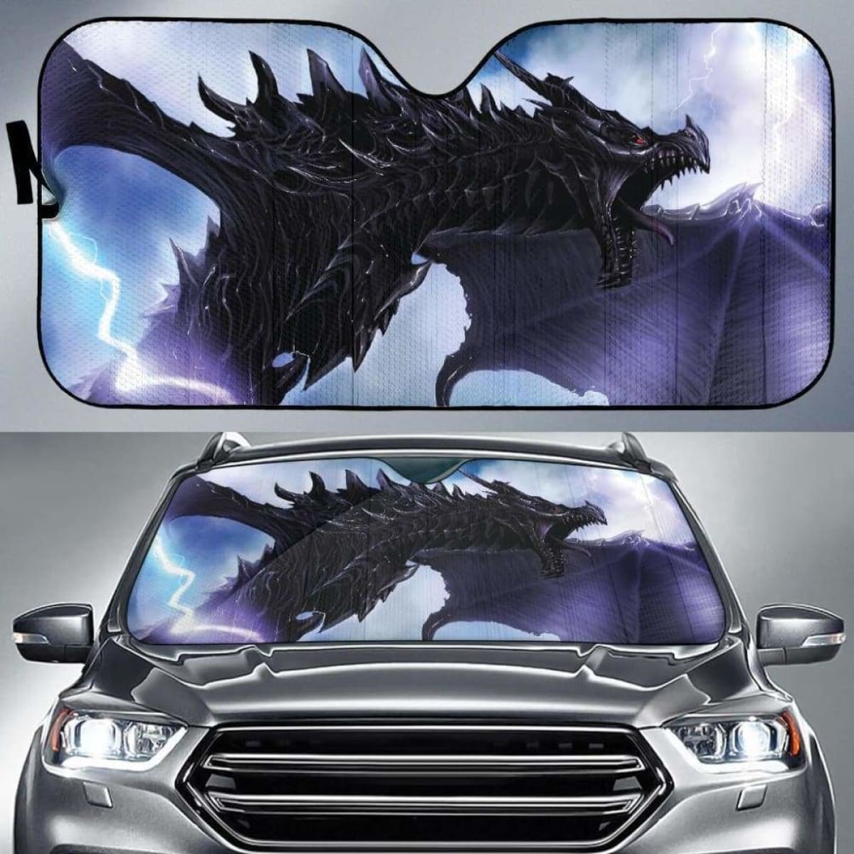 Kyrim Dragon Alduin Auto Sun Shades 918b Universal Fit
