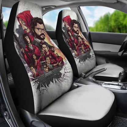 La Casa De Papel Money Heist Car Seat Covers Movie H051520 Universal Fit 072323