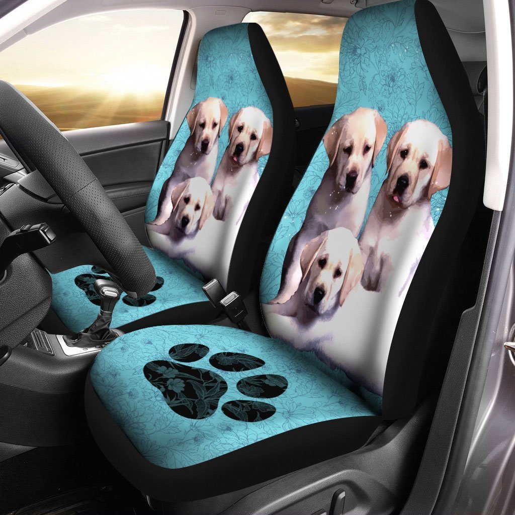 Labrador Puppies Car Seat Covers Custom Dog Car Accessories