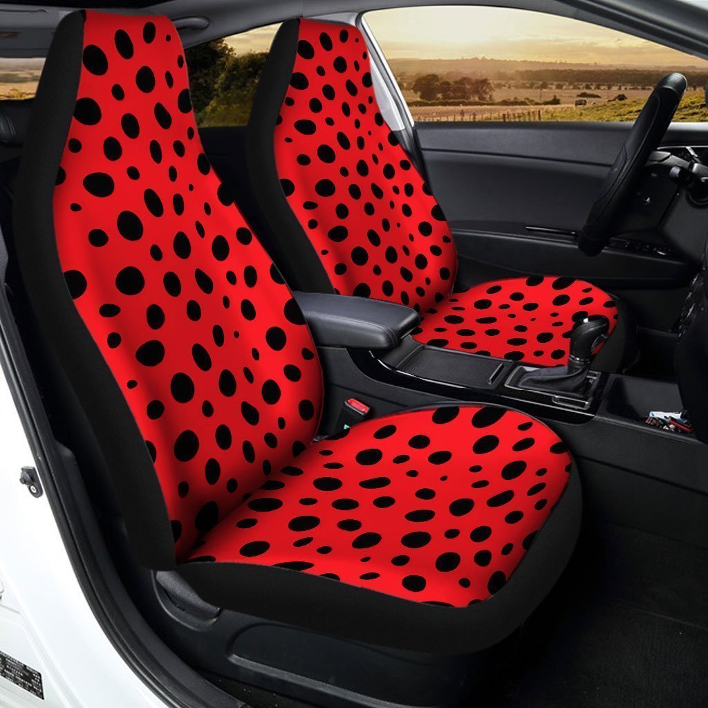 Ladybug Red Black Car Seat Covers Custom Car Accessories