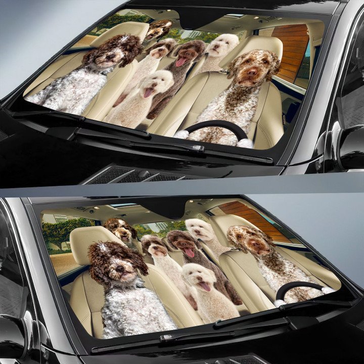 Lagotto Romagnolo Car All Over Printed 3D Sun Shade