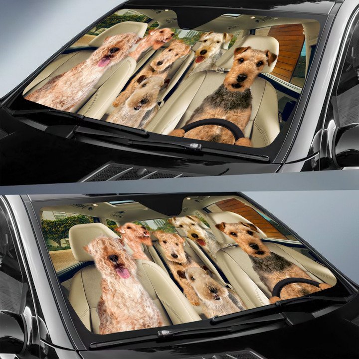 Lakeland Terrier Car All Over Printed 3D Sun Shade