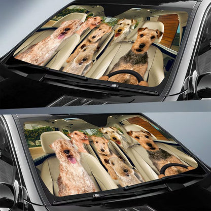 Lakeland Terrier Car All Over Printed 3D Sun Shade