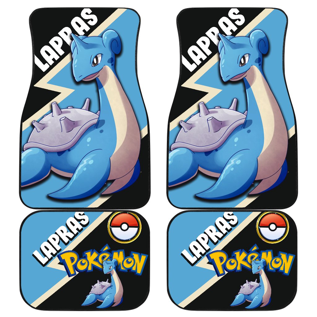 Lapras Car Floor Mats Custom Anime Car Interior Accessories