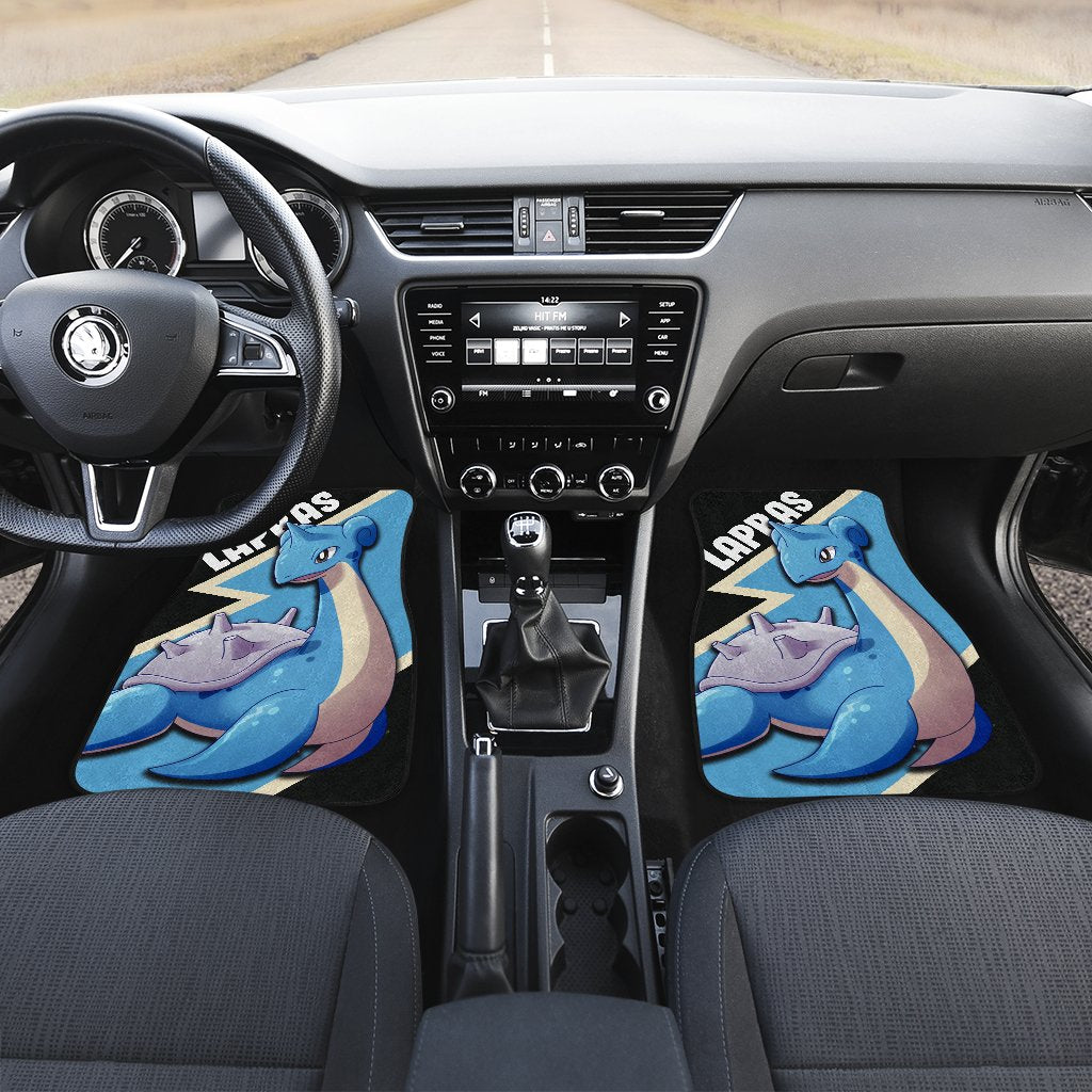 Lapras Car Floor Mats Custom Anime Car Interior Accessories