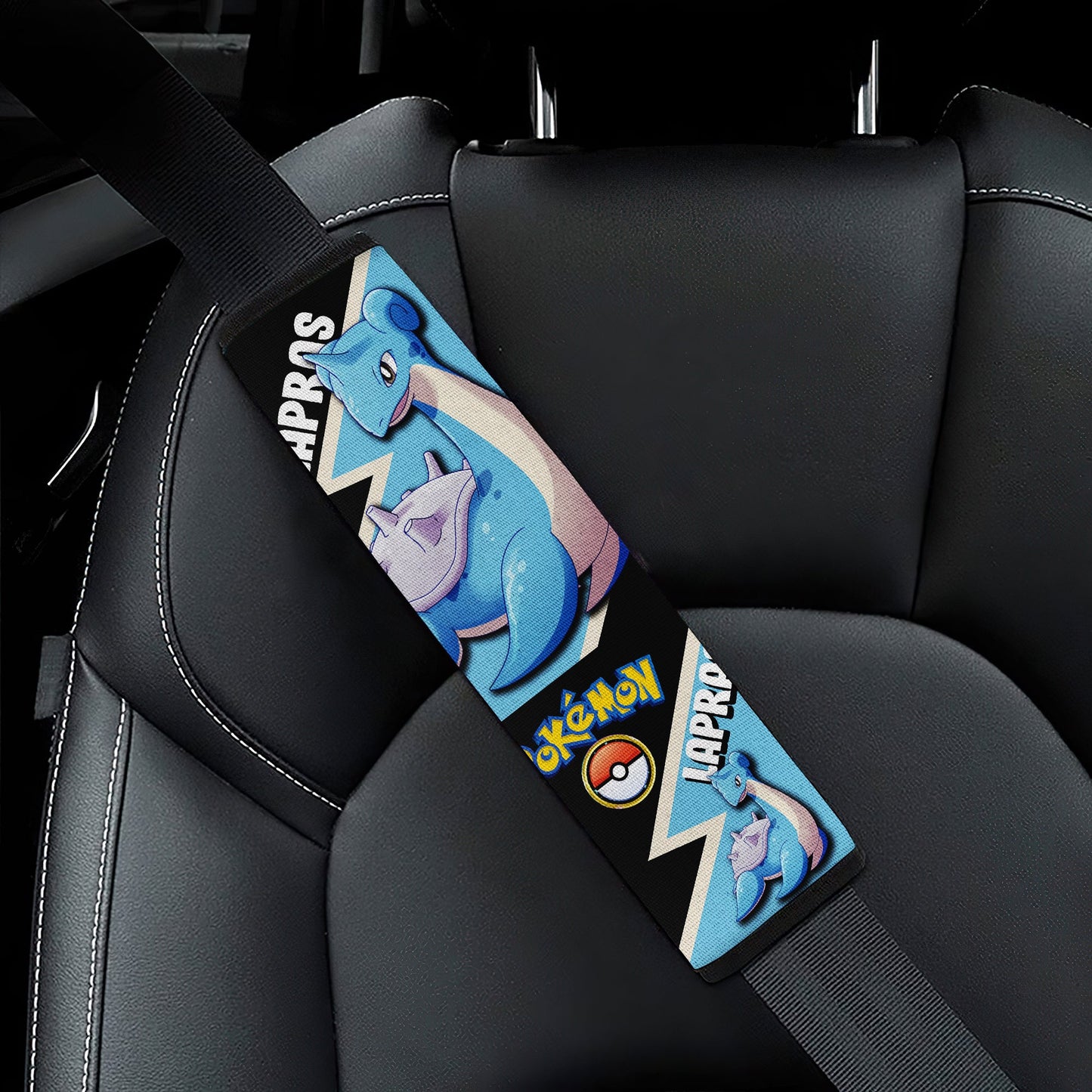 Lapras Car Seat Belt Covers Custom Anime Car Accessories