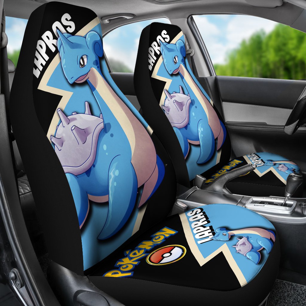 Lapras Car Seat Covers Custom Anime Pokemon Car Accessories