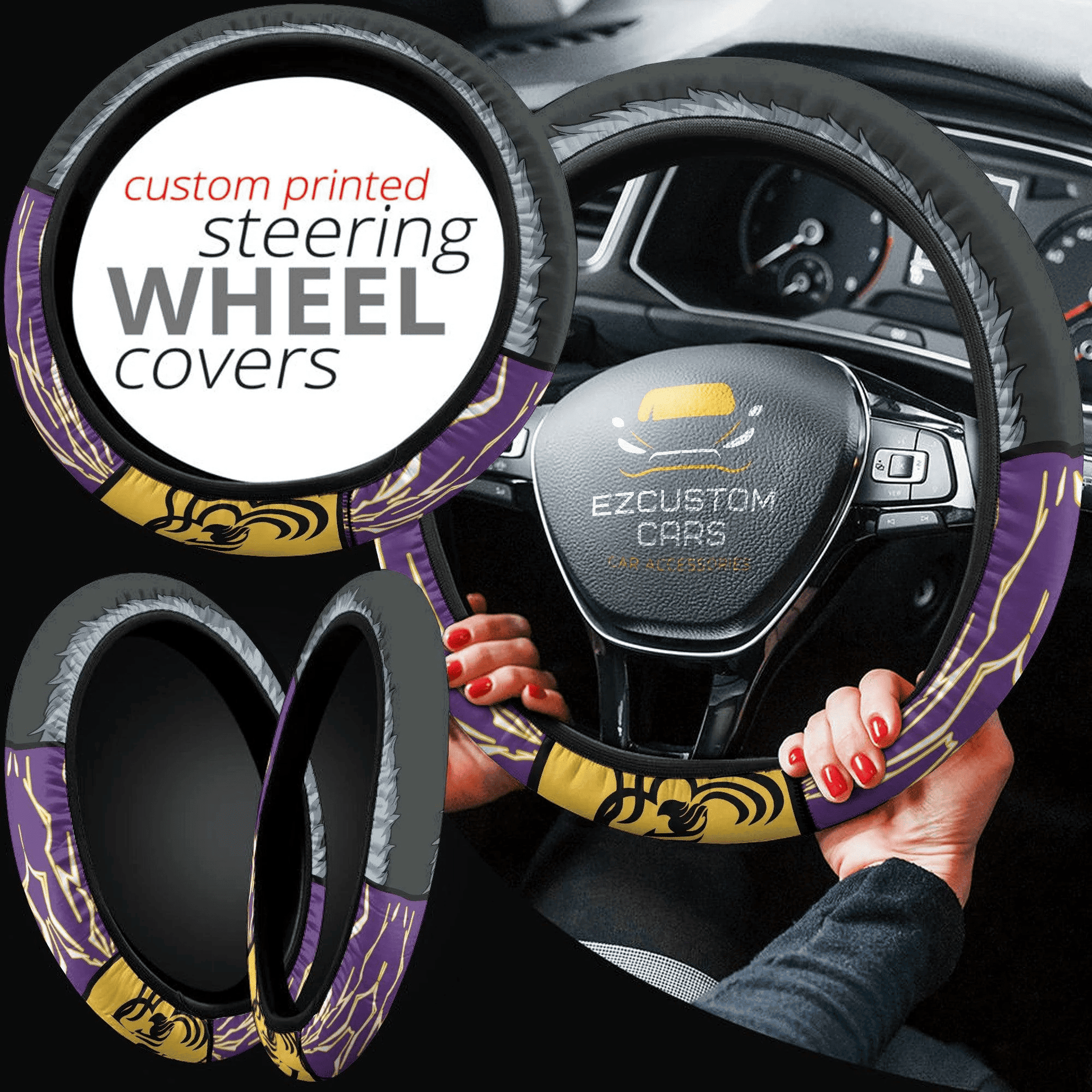 Laxus Dreyar Fairy Tail Anime Steering Wheel Cover