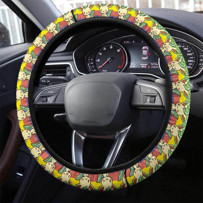 Leafeon Anime Custom Car Steering Wheel Cover