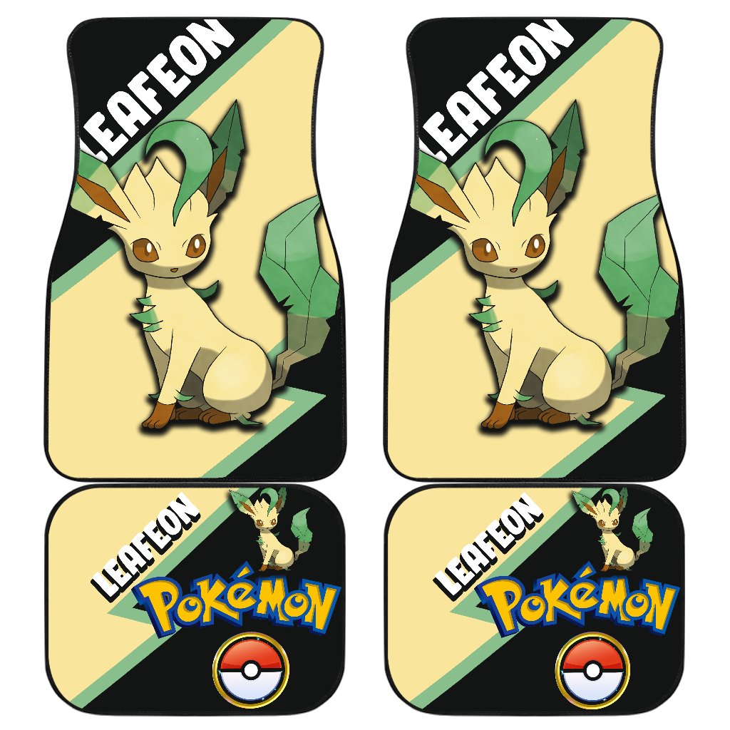 Leafeon Car Floor Mats Custom Anime Car Interior Accessories