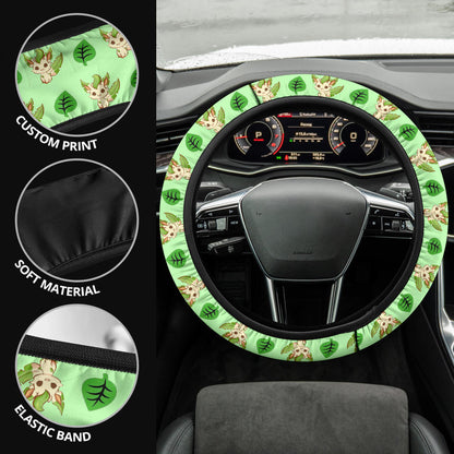 Leafeon Eevee Evolution Car Steering Wheel Cover
