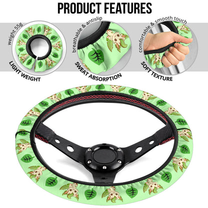Leafeon Eevee Evolution Car Steering Wheel Cover