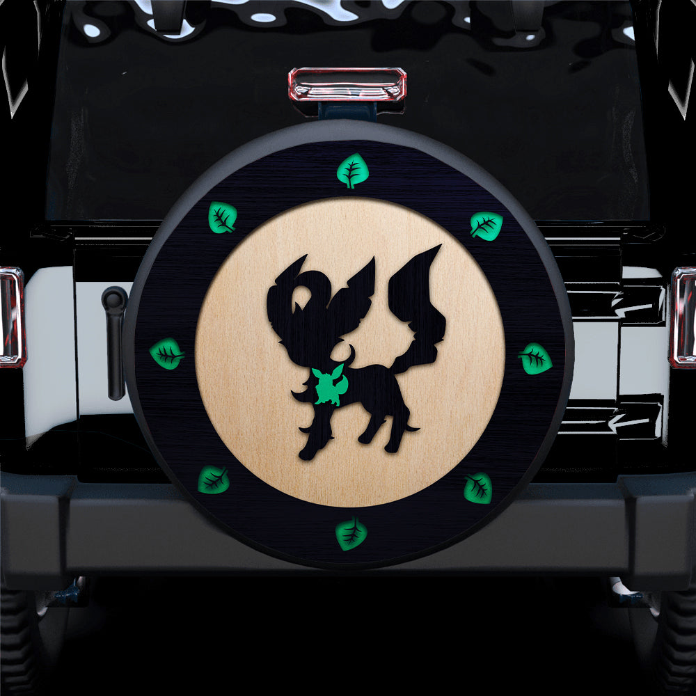Leafeon Eevee Evolution Jeep Car Spare Tire Cover