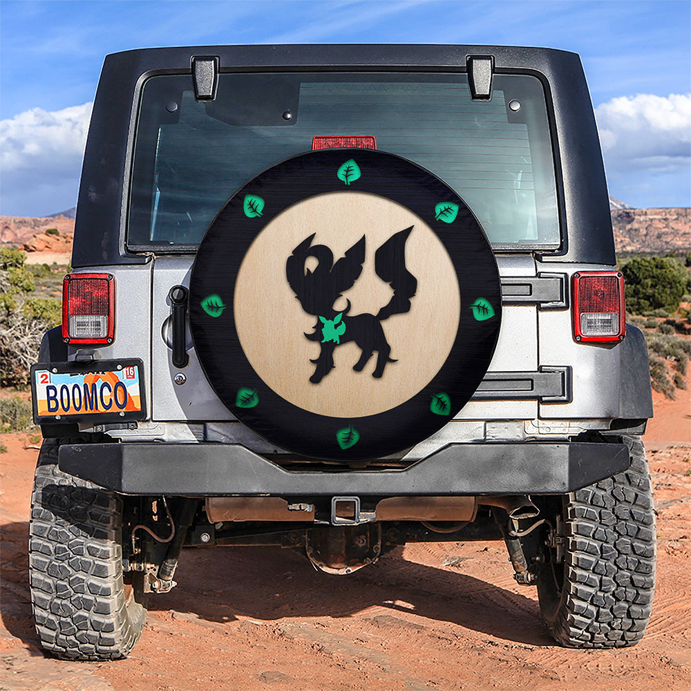 Leafeon Eevee Evolution Jeep Car Spare Tire Cover