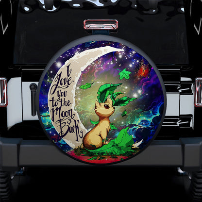 Leafeon Eevee Evolution Love You To The Moon Galaxy Car Spare Tire Cover