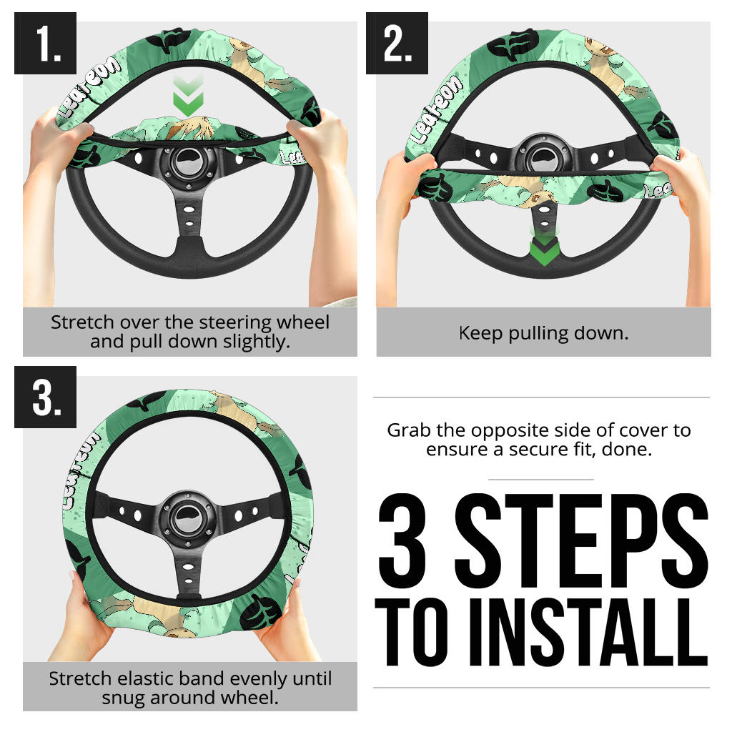 Leafeon Steering Wheel Cover