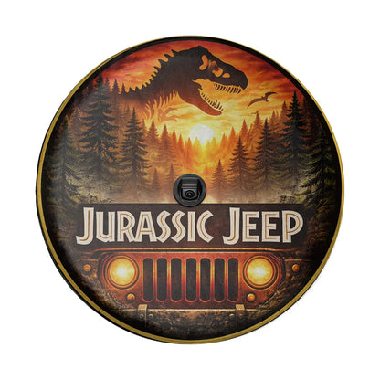 Leather Jeep Spare Tire Cover – Jurassic Park Wheel Cover - Car Accessories - PersonalizedFury