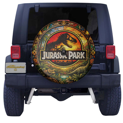 Leather Spare Tire Cover – Jurassic Park Wheel Cover Edition - Image 3