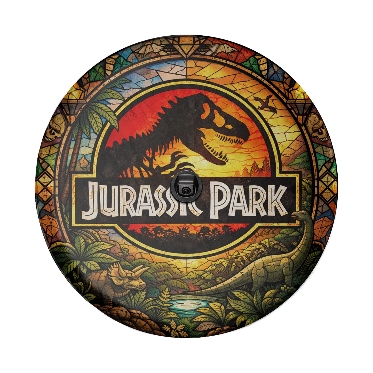Leather Spare Tire Cover – Jurassic Park Wheel Cover Edition - Image 5