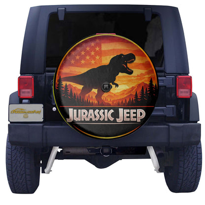 Leather Spare Tire Cover – Jurassic Park Wheel Cover - Image 3