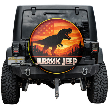 Leather Spare Tire Cover – Jurassic Park Wheel Cover - Image 4