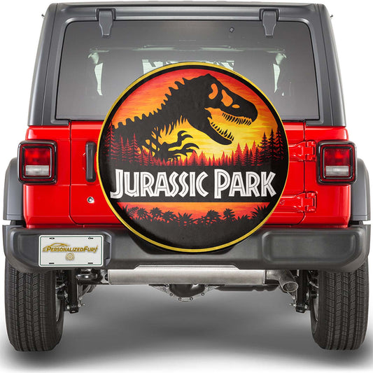 Leather Spare Tire Wheel Cover – Jurassic Park - Image 1
