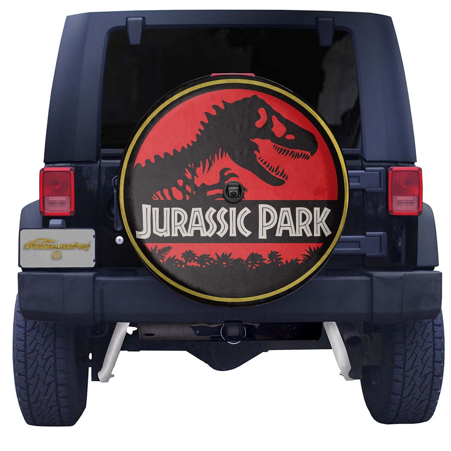 Leather Wheel Cover – Jurassic Park Spare Tire Cover - Image 3