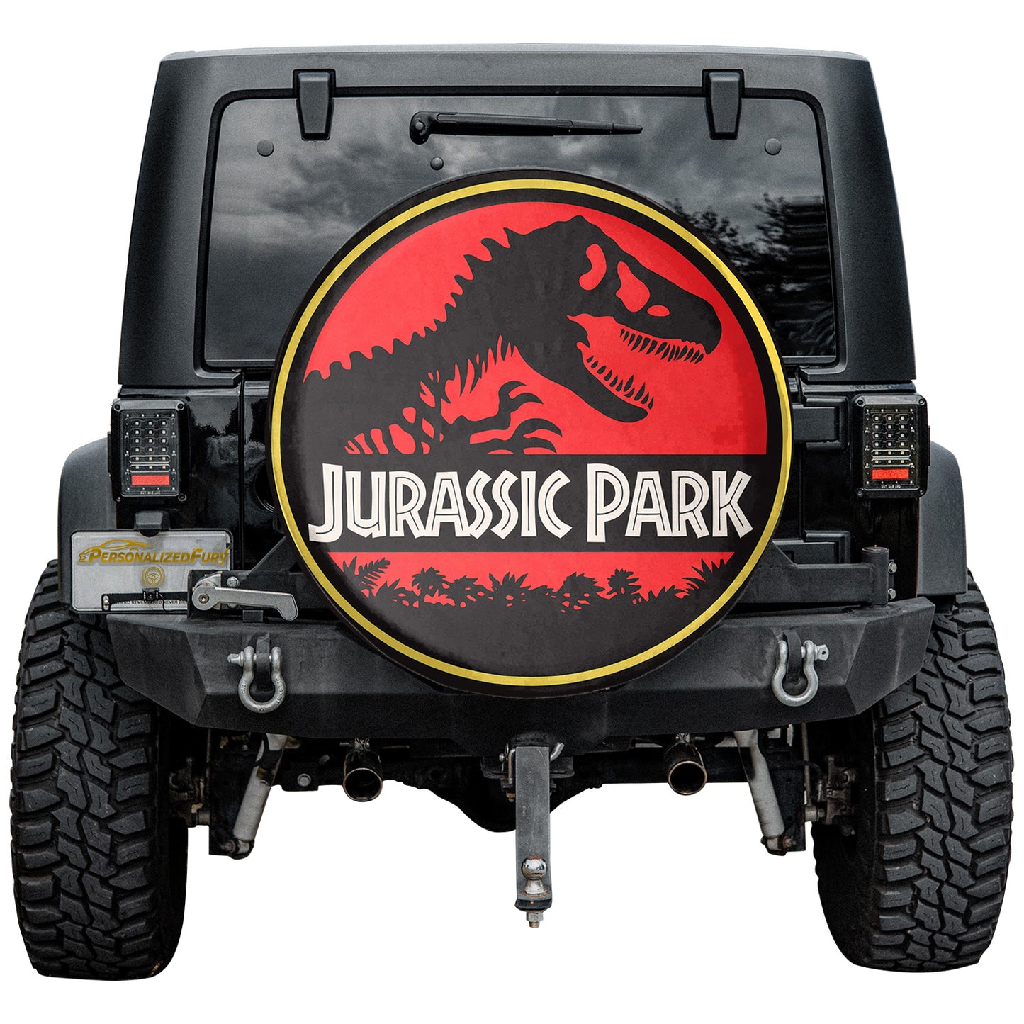 Leather Wheel Cover – Jurassic Park Spare Tire Cover - Image 4