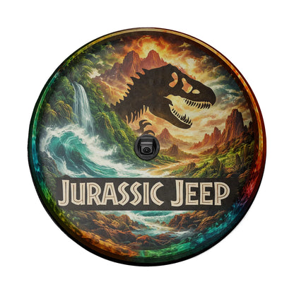 Leather Wheel Cover for Jeep – Jurassic Park Spare Tire Cover - PersonalizedFury