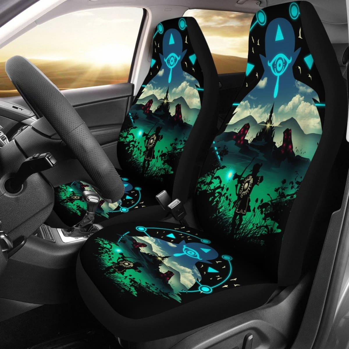 Legend Of Zelda Art Car Seat Covers Games Fan Gift H040120 Universal Fit 225311