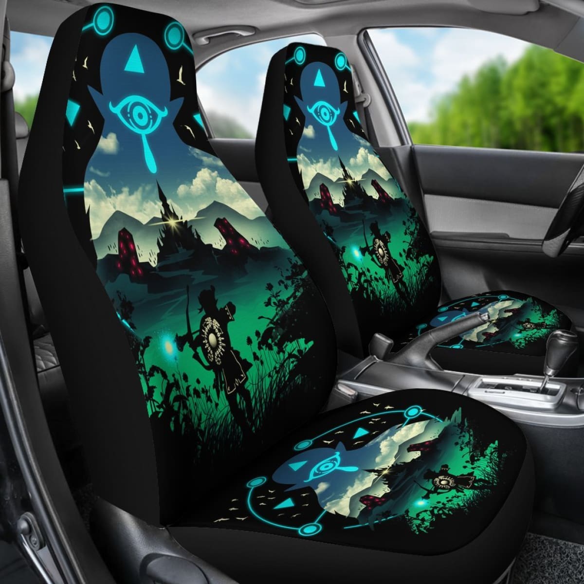 Legend Of Zelda Art Car Seat Covers Games Fan Gift H040120 Universal Fit 225311