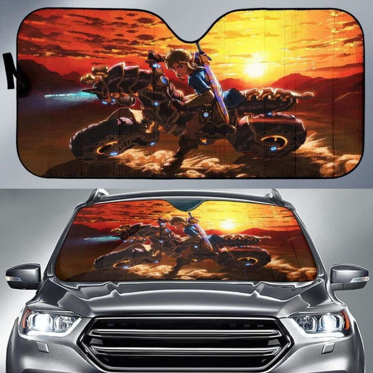 Legend Of Zelda Auto Sun Shades 5 918b Universal Fit
