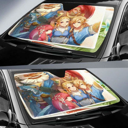 Legend Of Zelda Car Auto Sun Shades 4 Universal Fit 051312