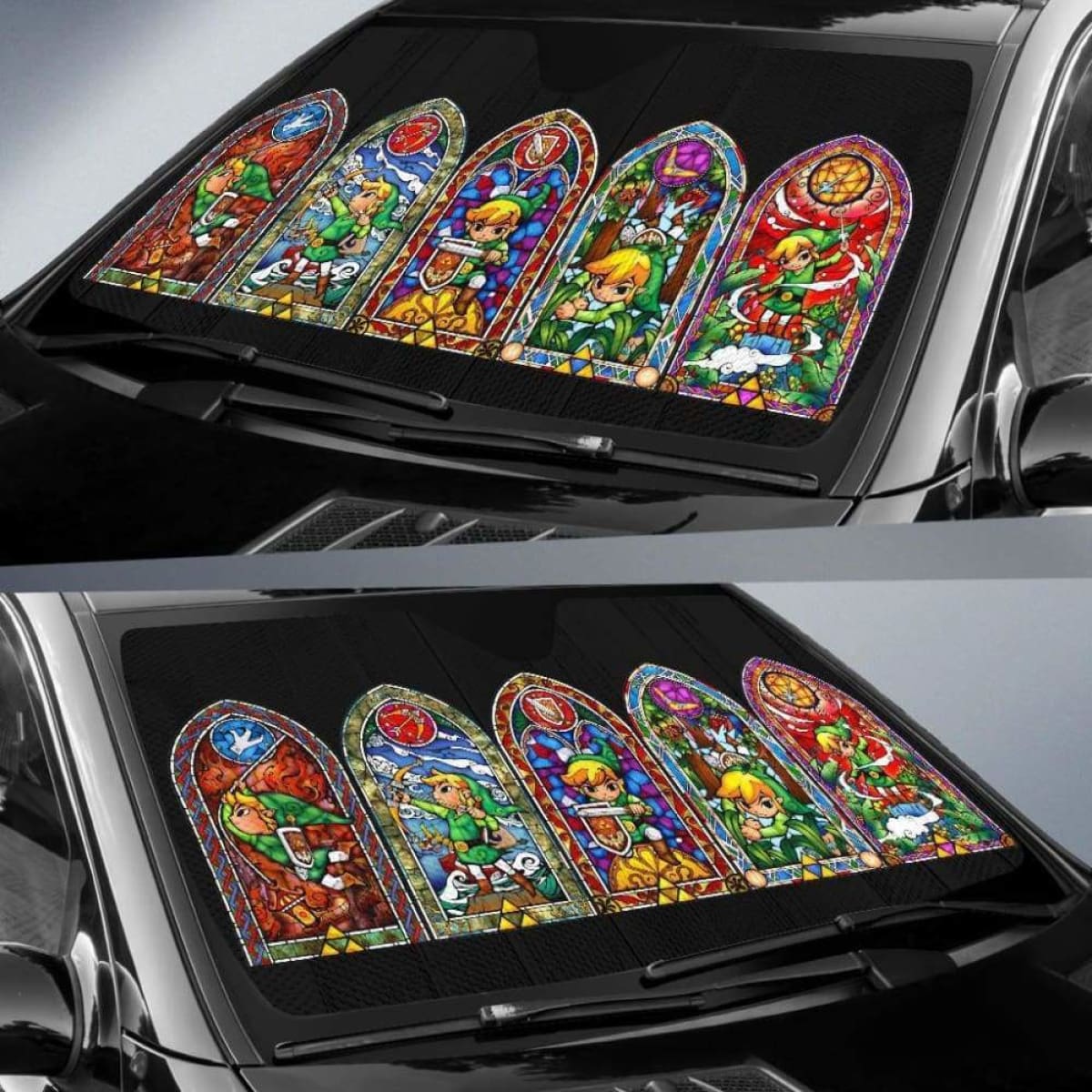 Legend Of Zelda Car Auto Sun Shades 5 Universal Fit 051312