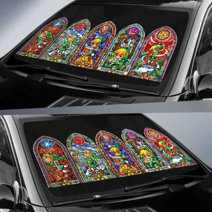 Legend Of Zelda Car Auto Sun Shades 5 Universal Fit 051312