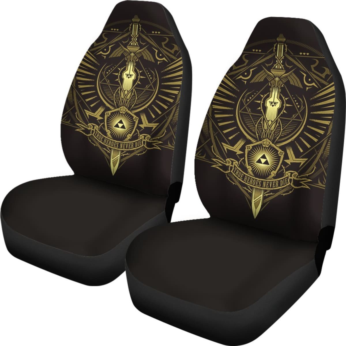 Legend Of Zelda Car Seat Covers True Heroes Never Die H040120 Universal Fit 225311